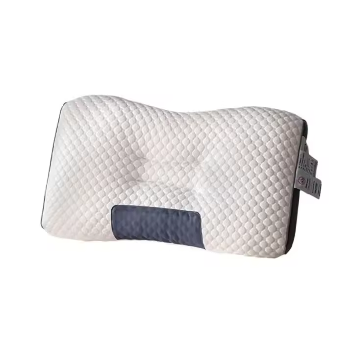 Almohada ortopédica 3D para el cuello, cojín de alta elasticidad, suave, porosidad, lavable, ropa de cama para Hotel y hogar - 1
