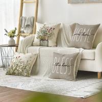 Funda de Lino con Patrón Geométrico para sofá, cobertor decorativo para Sala de Estar, Jardín y Coche, 4 unidades - details 1
