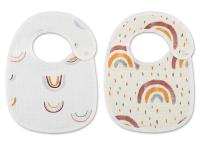 Baberos de Algodón para Bebé Impermeables Paquete de 2 Suaves Toallas de Saliva para Recién Nacidos Niños y Niñas Madre & Bebé - details 12