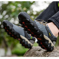 Zapatos casuales de verano para hombre, transpirables, de malla hueca, con suela suave, para senderismo y deportes al aire libre - details 8