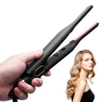 Mini Hierro Plano de Cerámica Turmalina Largo de 3/10 Pulgadas Ideal para Cortes Cortos, Barba y Pixie Enchufe Europeo - details 6