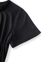 Camiseta elegante de verano Y2k para mujer, camisetas básicas de manga corta con cuello redondo arrugado, ropa de calle estética - details 16