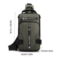 Bolso de pecho para hombre con múltiples bolsillos a la moda, bolso de mensajes deportivo de tela Oxford con carga USB, bolso cruzado multifunción de Color sólido para niños - details 0