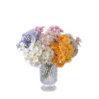 Flores artificiales de crisantemo de lujo, ramas de flores de margaritas realistas de plástico, elegantes flores falsas hechas a mano, decoración para sala de estar - details 14
