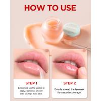 Mascarilla de Labios Pulida Vita Exfoliante Nocturno Vegano Coreano Hidratante, Reafirmante, No Pegajoso, Sin Fragancia Bálsamo Glazed, 0.68oz - details 5