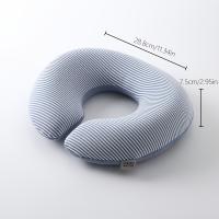 Almohada facial moderna en forma de U, adecuada para spa y salón: tejido de poliéster suave, diseño con cremallera, lavable a máquina, cómoda para todas las estaciones, gris, accesorios de masaje |   Equipo de spa con estilo |   Cremallera de mantenimient - details 1
