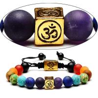 Pulsera de Yoga Vintage India Doble Capa de 7 Akas Mujeres Hombres Joyería de Sanación de Piedras Lava - details 26
