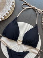 Conjunto de Bikini Halter de Color Sólido RUOTONSEPT Traje de Baño de Estilo Brasileño para Mujeres - details 5