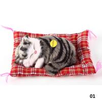 Juguetes de peluche de simulación de animales para niños, muñeco de felpa para dormir, gatos con sonido, decoraciones de juguete, regalo de cumpleaños para niños - details 14