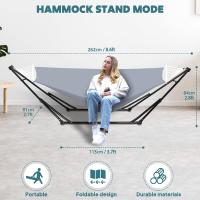 Hamaca y Silla de Algodón Anyoo Portátil Soporte Plegable para Uso Interior y Exterior - details 24