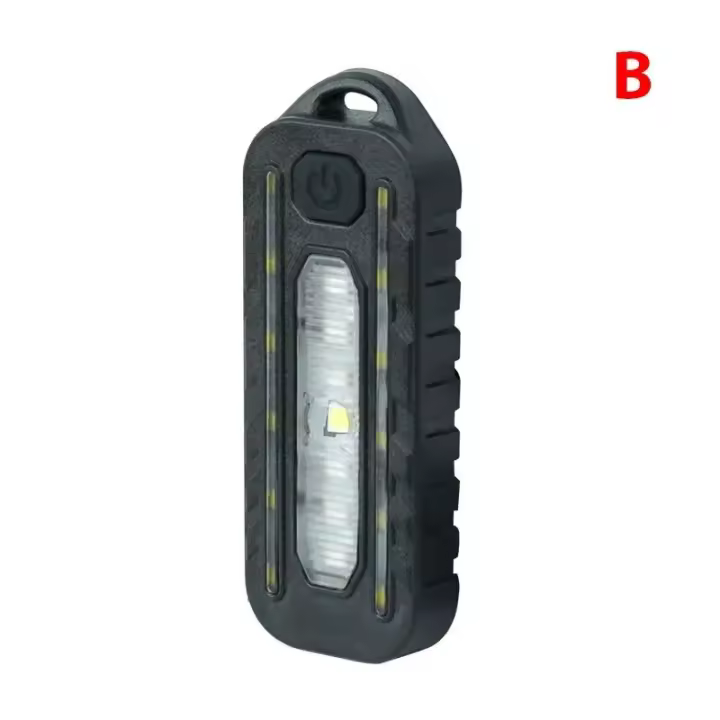 Luz LED roja y azul con clip para el hombro, luz de advertencia de seguridad, flash recargable por USB - 1