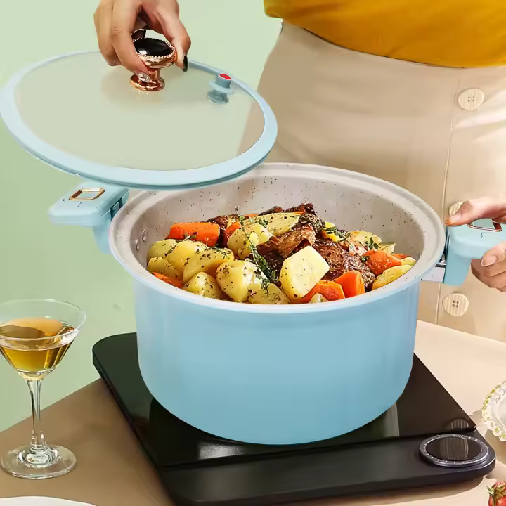 Micro olla a presión de piedra médica azul, olla romana, esmalte exquisito - 1