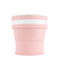 Taza plegable retráctil de silicona portátil - details 4