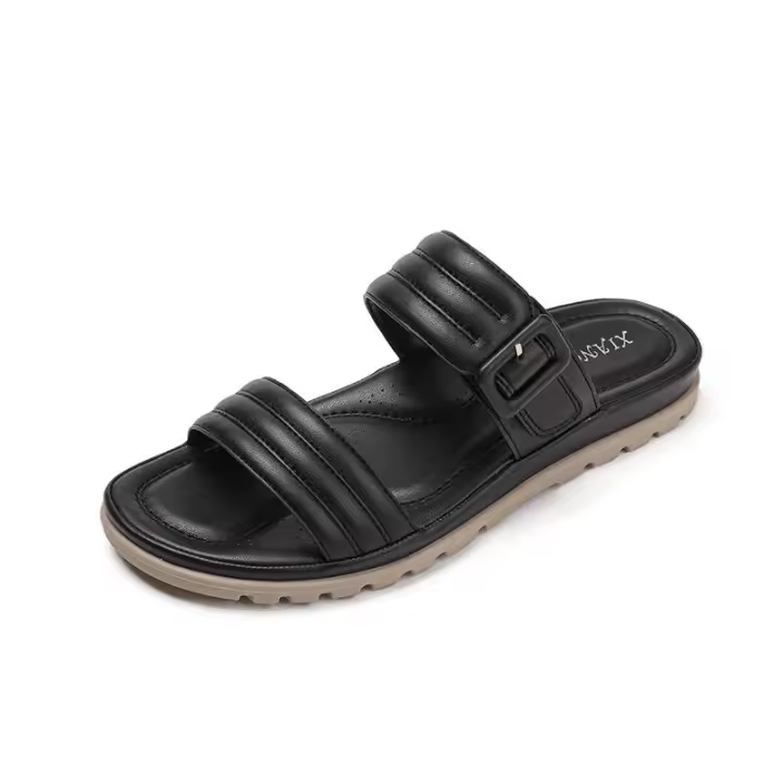 Sandalias de Mujer Verano 2025, Nuevo Estilo, a la Moda para Uso al Aire Libre, Vacaciones Informales, con Faldas Combinadas, con una Sensación Cómoda - 1
