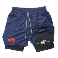 Pantalones Cortos de Doble Capa para Entrenamiento de Anime Secado Rápido, Multiuso, Talla M-3XL - details 3