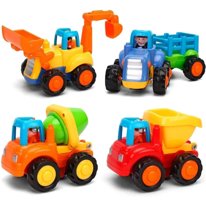 Vehículos de Construcción Coche de Juguete Coche de Friccion Camion de Juguete Coche de Juguete de Plástico Regalo de los Niños - 1