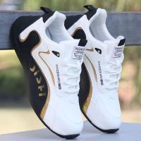 Zapatos deportivos impermeables de cuero para hombre, calzado de viaje - details 0