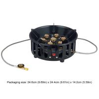 Estufa de gas de encendido electrónico de 21000W con adaptador, horno portátil para exteriores, quemador de barbacoa de metal, utensilios, accesorios de cocina - details 7