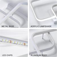 50W Plafon LED Techo Regulable, Lampara Techo con Mando a Distancia 3000K-6500K 59cm, Moderno Lamparas de Techo Salon Cuadrado para Dormitorio Salon Baño Cocina Comedor Pasillo - details 57