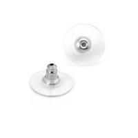 Pendientes de latón y rueda de goma de Color dorado de 18K, tapón trasero de goma, accesorios para hacer joyas Diy de alta calidad para mujer - details 1