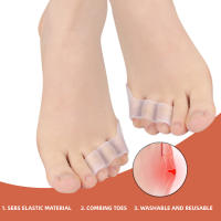 Corrector de Hallux Valgus de Silicona Herramientas de Cuidado de Pies de Orthoticas de Separación de Dedos de Bunion Paquete de 2 - details 2