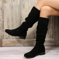 Botas largas informales para mujer, zapatos planos a la moda - details 3