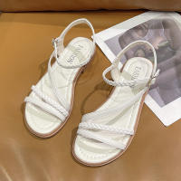 Sandalias de tacón para mujer 2025 Estilo bohemio étnico, suela de goma francesa, diseño de detalle de suela suave - details 5