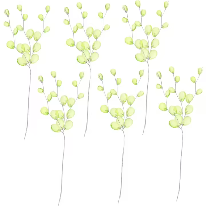 50 Pcs Flores de Agua DIY Ramo de Flor de Acrílico con Cuentas de Gemas - 1