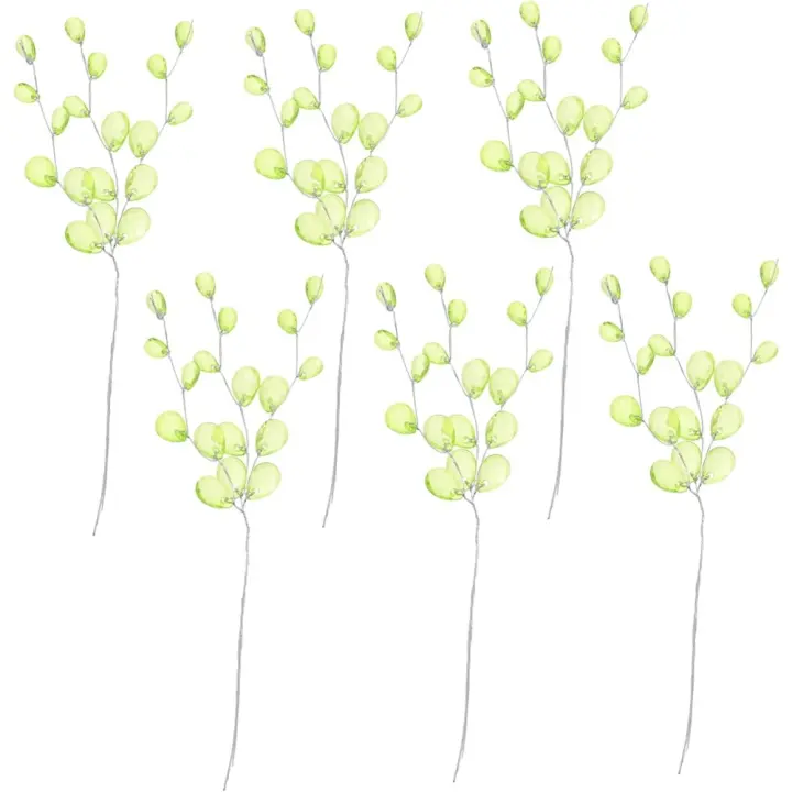 50 Pcs Flores de Agua DIY Ramo de Flor de Acrílico con Cuentas de Gemas - 1