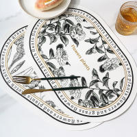 Juego de Placmates y Posavasos Estilo Nórdico para Hogar Mats de Comedor de Cuero PU para Boda/Fiesta - details 4
