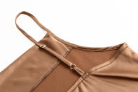 Chaleco deportivo para mujer, Tops de satén de seda para mujer, chaleco - details 8