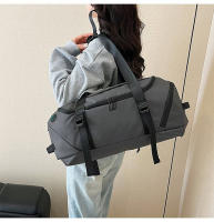 Bolsa de lona de viaje para gimnasio con bolsillo para zapatos, bolsos de hombro para entrenamiento deportivo al aire libre, Yoga, almacenamiento grande, mochila de viaje de negocios para ordenador portátil - details 11