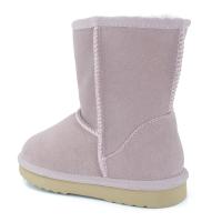 Botas de nieve básicas clásicas de Australia para mujer, zapatos de goma antideslizantes cálidos de invierno con forro de lana de cuero genuino a media pantorrilla - details 3