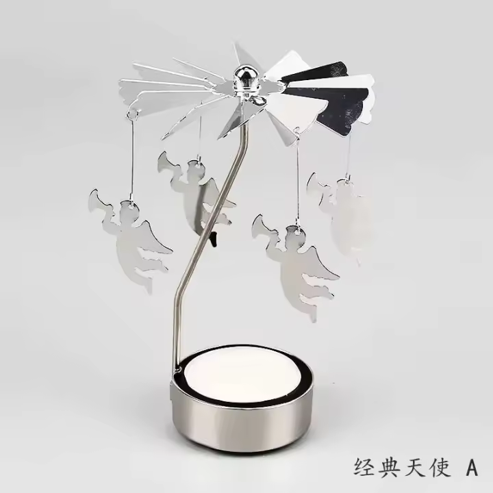 Portavelas giratorio de Metal para cena, fiesta de boda, regalo de decoración, 1 ud. - 1