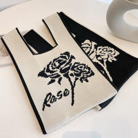 Nuevo Bolso de Moda para Mujer Bolso de Mano Casual de Lana Tejida Multicolor con Estilos Variados - details 57