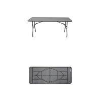 Mesa de Camping Portátil de PVC 180 x 76 CM Ideal para Jardín, Catering, Eventos - details 6