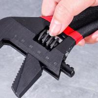 Llave de fregadero ajustable antioxidante, herramientas de reparación antideslizantes de 6 en 8 pulgadas, llave inglesa para grifo de alta dureza y gran apertura, fontanero - details 1