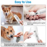 Electric Dogs Nail Grinder with LED Light Polisher Wheel Pet Nail Clipper USB Rechargeable Pet Nail Trimmers Suit for Cat or Dog - details 9