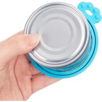 Tapa de silicona reutilizable para comida de mascotas, tapa de lata para almacenamiento de perros y gatos, sello con cuchara, 2 unidades - details 2