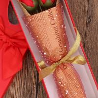 Bonito ramo de rosas romántico, regalo hecho a mano, caja de regalo de flores para Festival, elegante ramo de lazo, decoración de aniversario - details 14