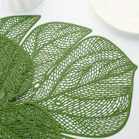 Mantel individual con forma de hoja hueca, vajilla antimanchas resistente al calor, mantel antideslizante a prueba de aceite para boda, 3 uds. - details 21