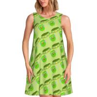 Vestido Duo de búho sin mangas informal para mujer, divertido pájaro verde, viajes personalizados, D-Duogos - details 64