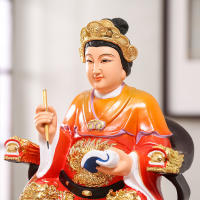 Diosa moldeada por inyección de 12 pulgadas y 30cm, Lady Linshui, Chen Jinggu, del taoísmo, adorno de estatua de Buda de resina - details 2