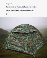Tienda de campaña 1 personas Deportes al aire libre viajar impermeable Camping - details 3