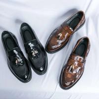 Producto más vendido 2025, zapatos de hombre clásicos de oficina de cuero genuino Oxford estilo caminar italiano de lujo - details 1