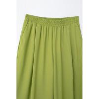 Conjunto de 2 Piezas para Mujer OUWU Pantalones de Pierna Ancha con Bolsillo y Pliegues - details 16