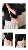 Bolso cruzado plisado de estilo coreano, bolso ligero de Color sólido de PU, bolso de mano de cuero suave, bolso de hombro para mujer - details 4