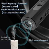Portátil de mano con linterna LED potente, repelente ultrasónico de perros antiladridos - details 6