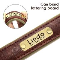 Collar de Cuero Personalizado para Perros Suave y Almohadilla Placa de Identificación de Mascota - details 12