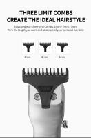 Kemei-cortadora de pelo profesional para hombre, máquina de corte de pelo inalámbrica, Kit de aseo eléctrico, cuchilla en T - details 3